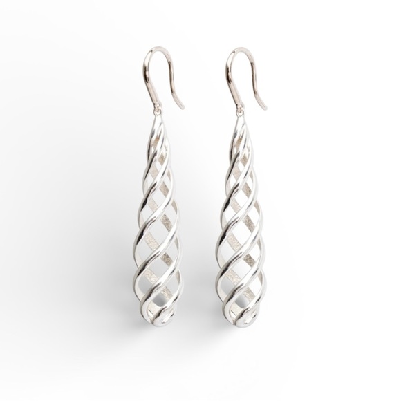 Tiffany & Co. Jewelry - Tiffany & Co. Silver Venezia Luce Spiral Earrings